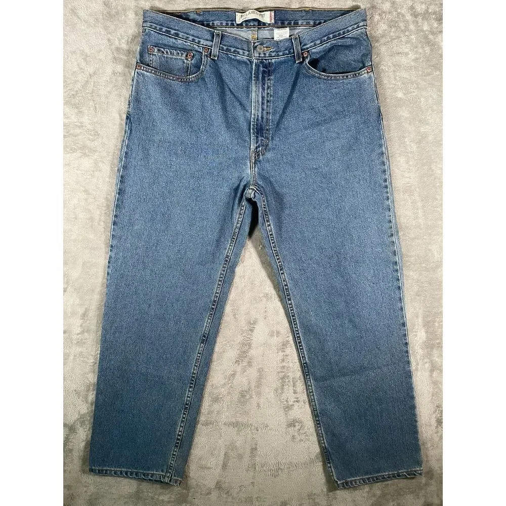 Vintage Levi's 550 Relaxed Fit Jeans Mens 38x30 (Actual 38x29) Blue Jean Denim
